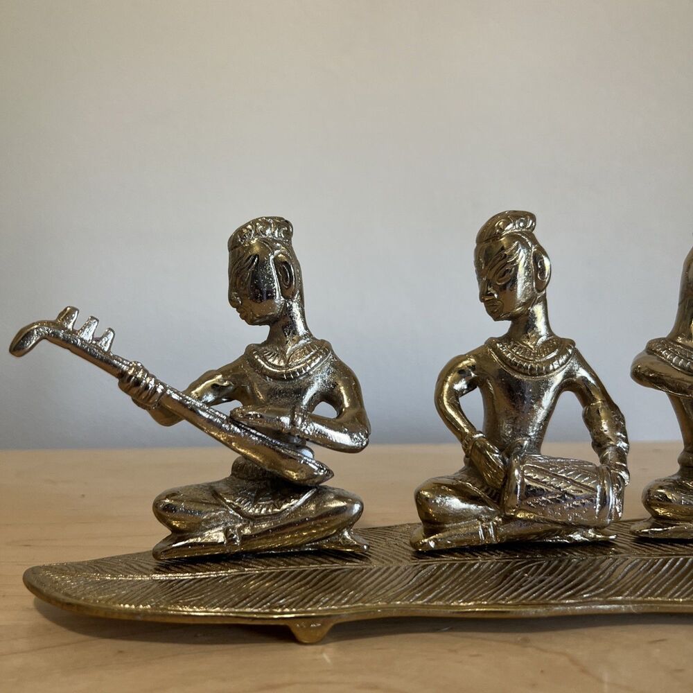 Brass Musicians Instruments Figurine Statue Decor - Picture 3 of 7